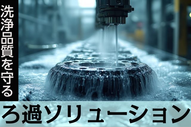 異物トラブルを防ぐ。部品洗浄に求められるろ過性能とは？